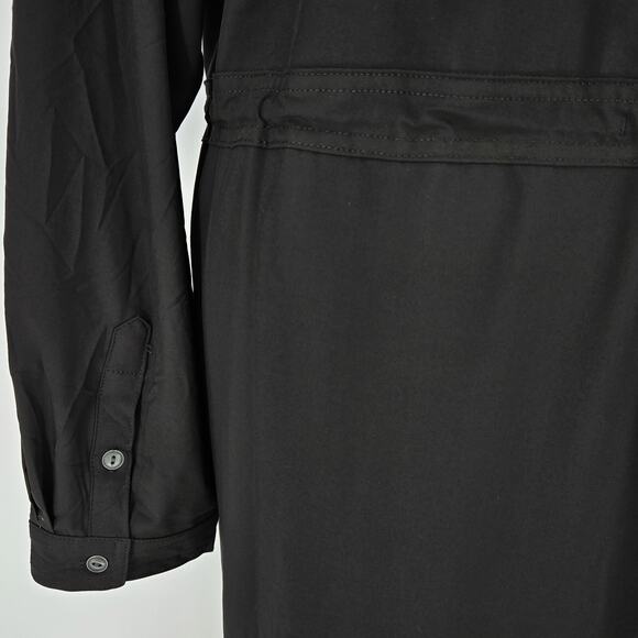 Orvis Dress Womens 2XL Black Henley Tie Waist Stretch Pockets Pack and Go New - Picture 11 of 16